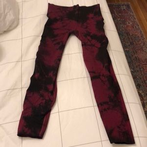 Lululemon red tie dye Leggings - Size 8